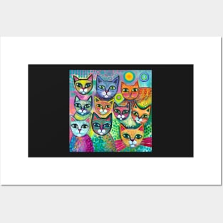 Happy cats Posters and Art